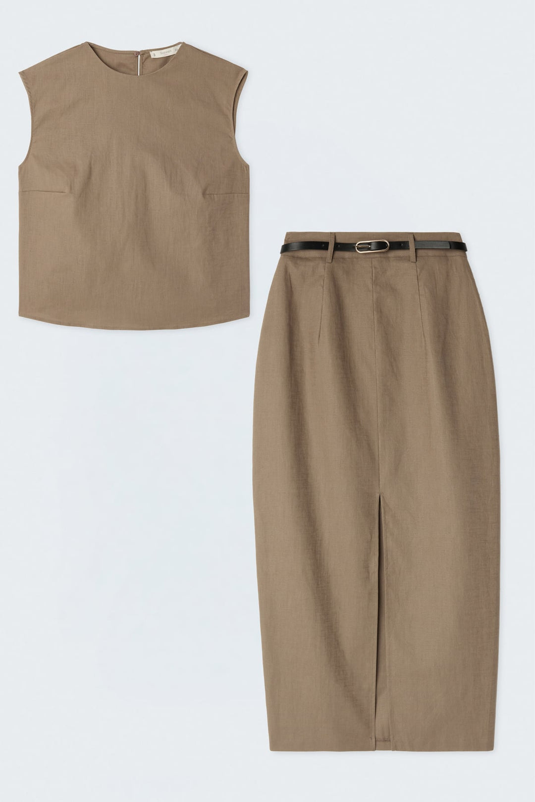 Sateen Ensemble Sasha - camel