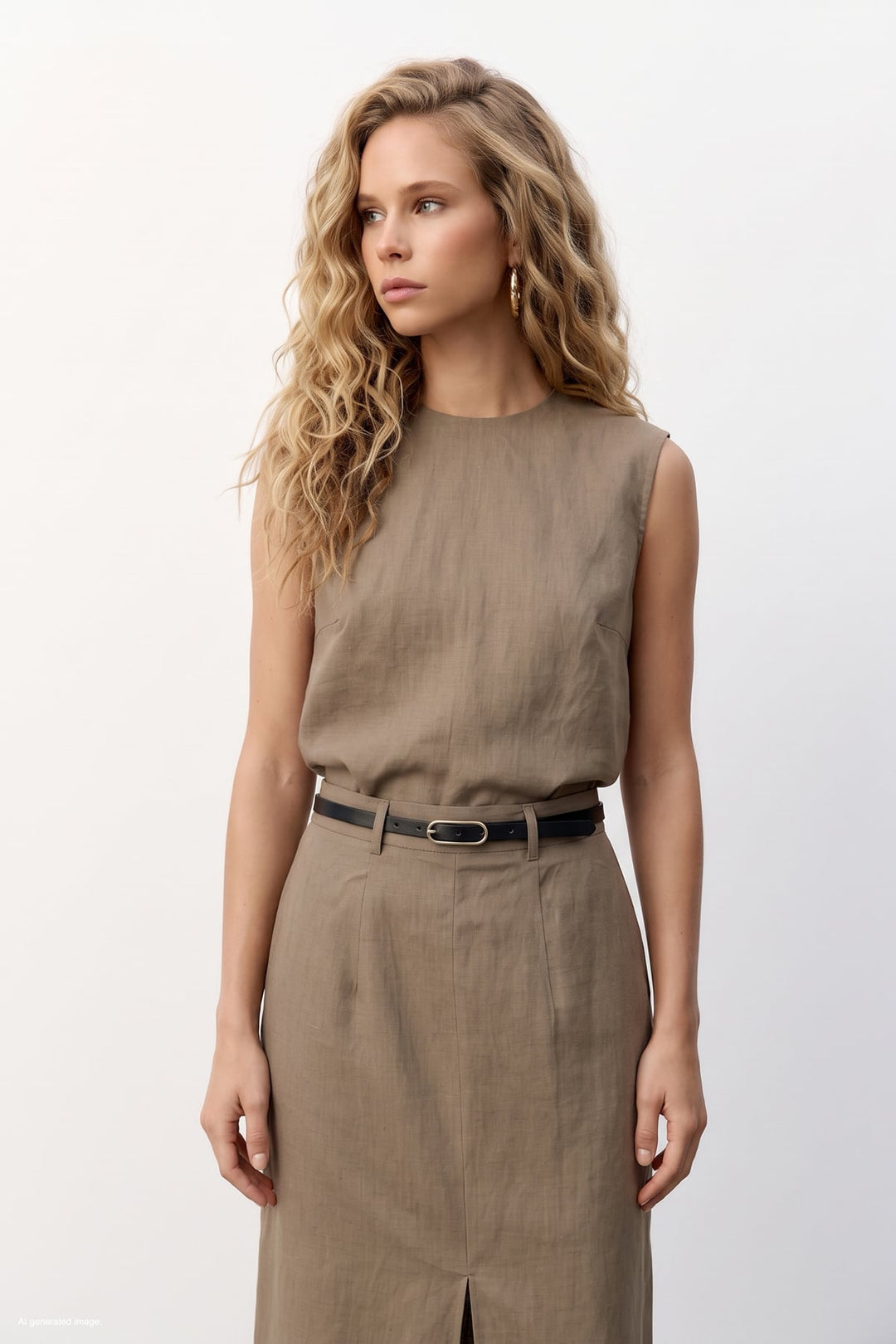 Sateen Ensemble Sasha - camel
