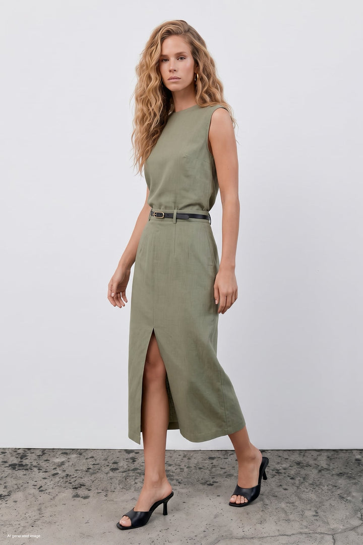 Sateen Ensemble Sasha - Kaki