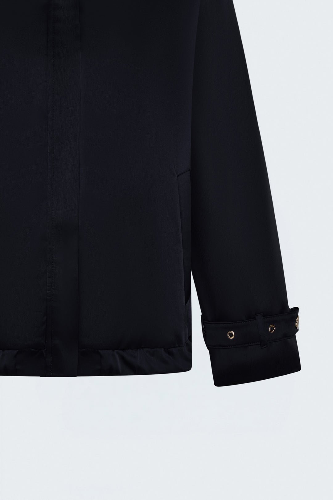 Sateen Veste Bomber Satinée - Bleu marine
