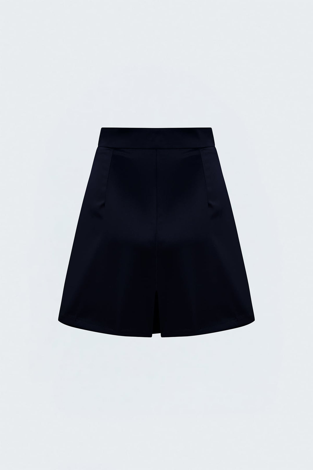 Sateen Jupe Short Satinée - Bleu marine