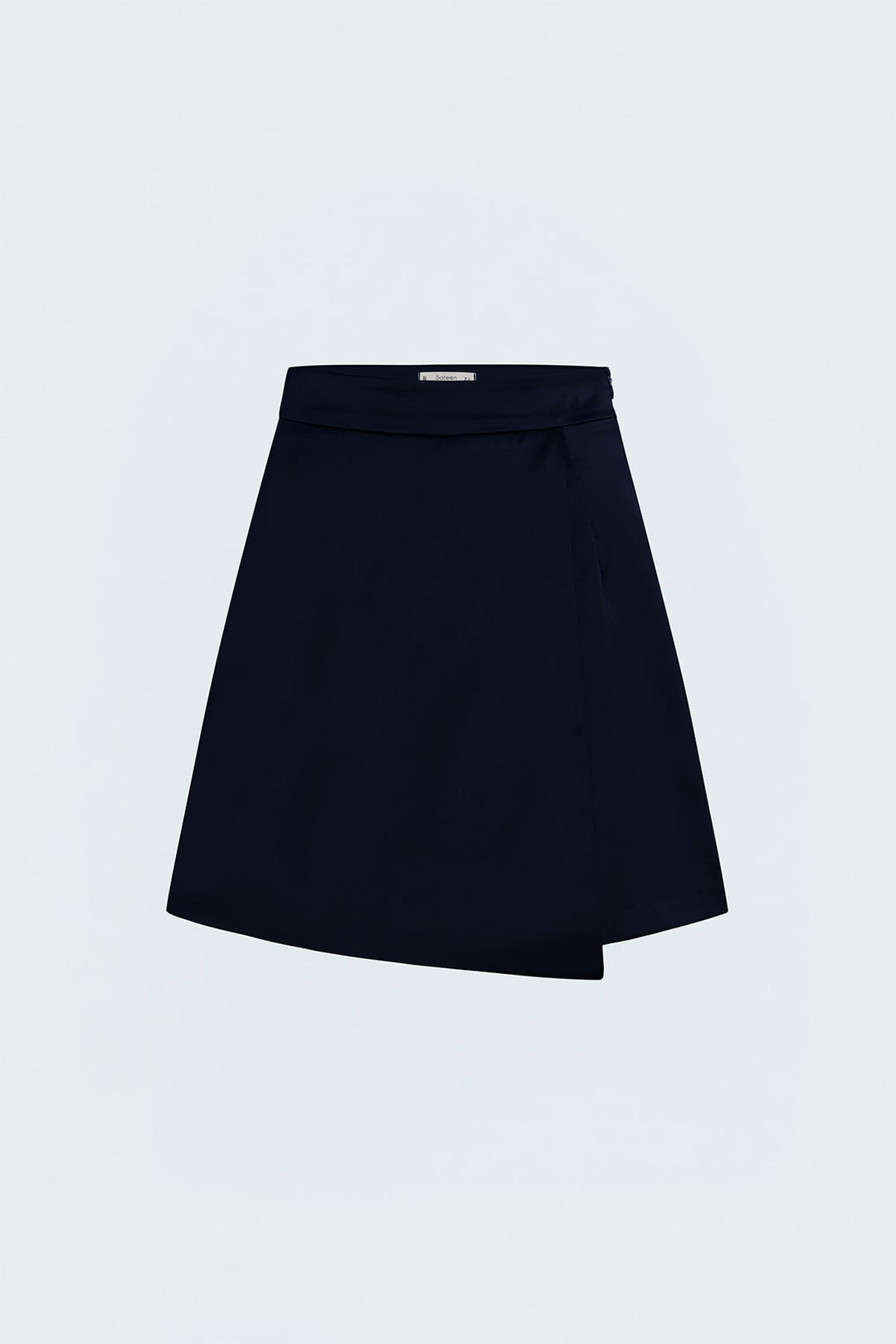 Sateen Jupe Short Satinée - Bleu marine