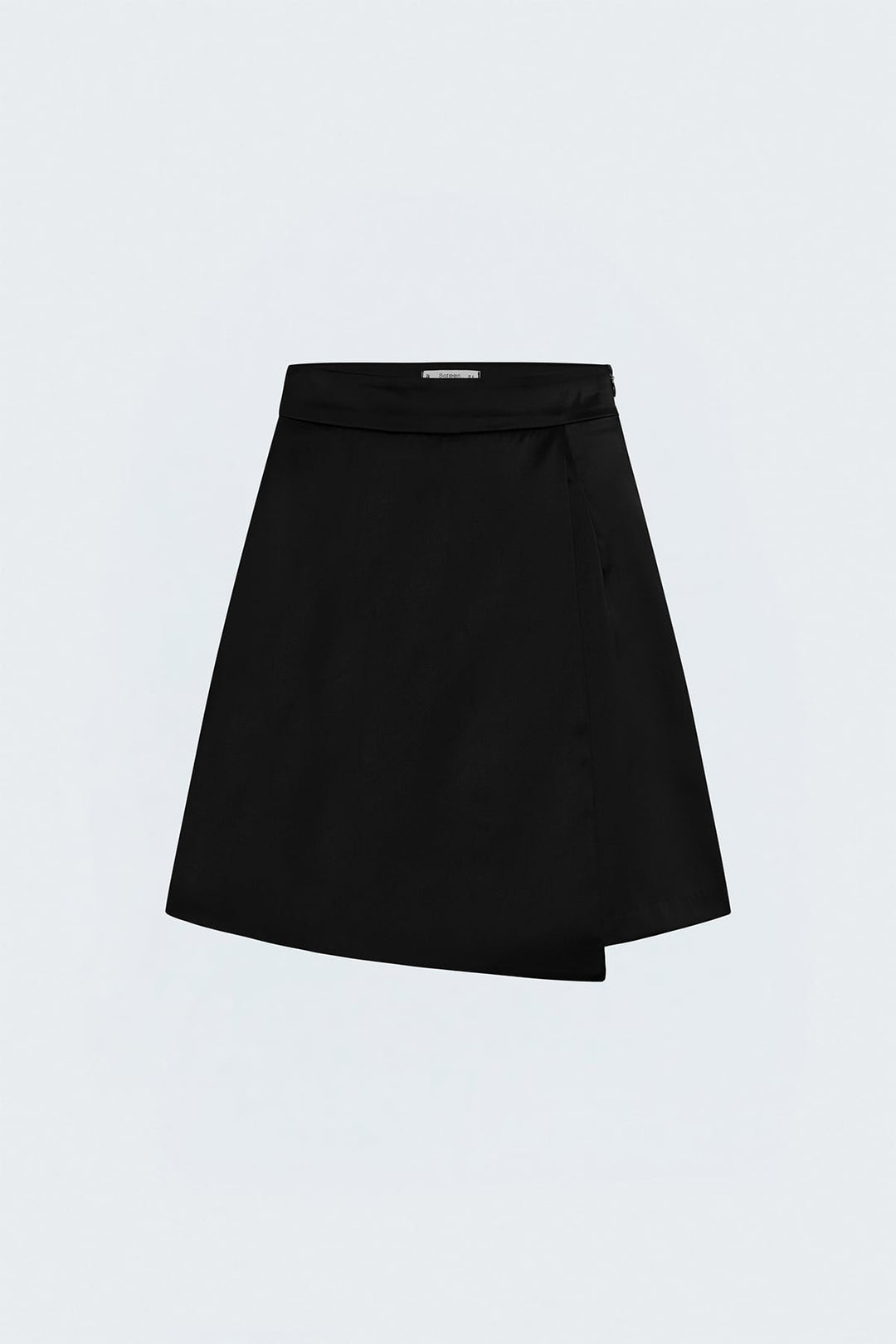 Sateen Jupe Short Satinée - Noir