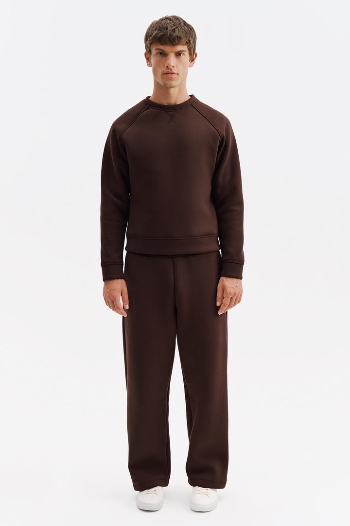 Giesto Sweatshirt Scuba Marron - Marron