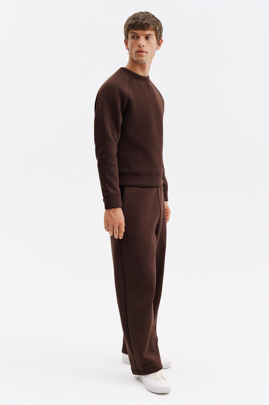 Giesto Sweatshirt Scuba Marron - Marron