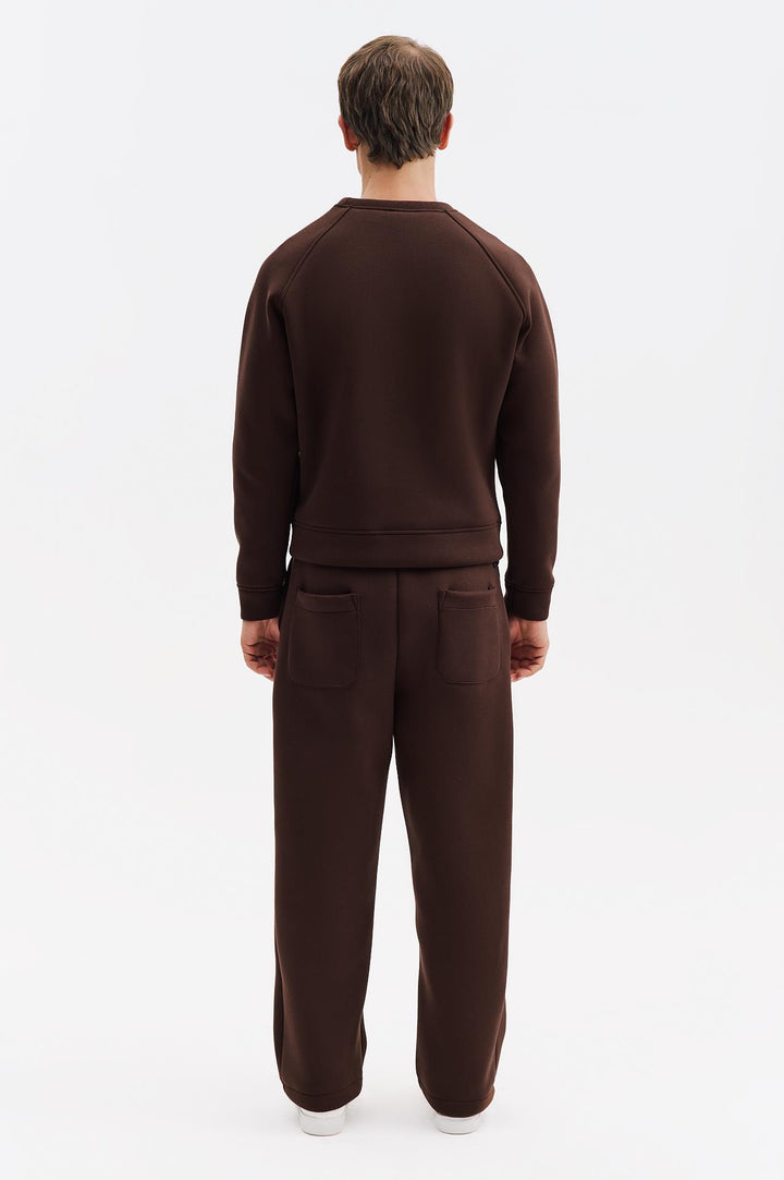 Giesto Sweatshirt Scuba Marron - Marron