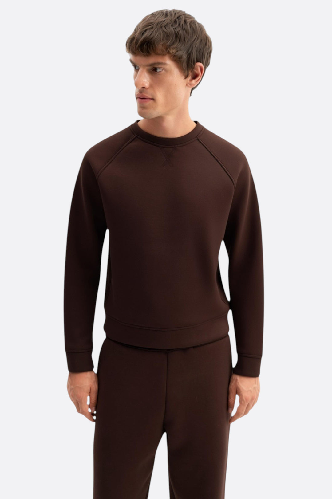 Giesto Sweatshirt Scuba Marron - Marron