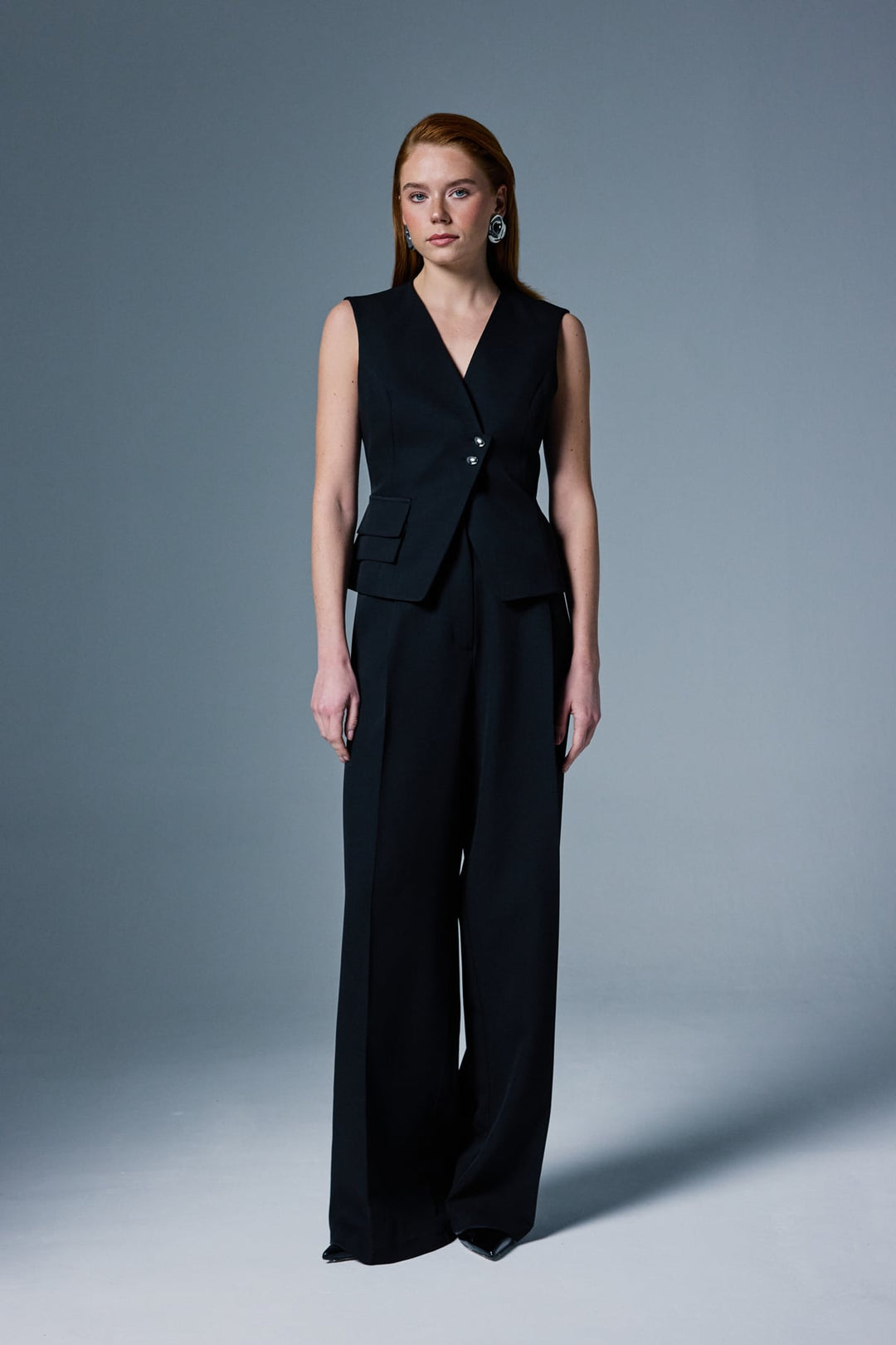 Sateen Gilet Sofia - Noir