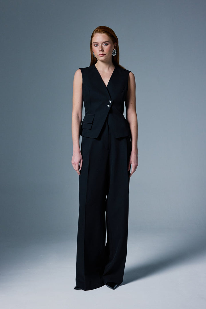 Sateen Gilet Sofia - Noir