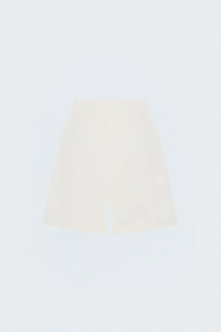 Sateen Jupe short - Écru