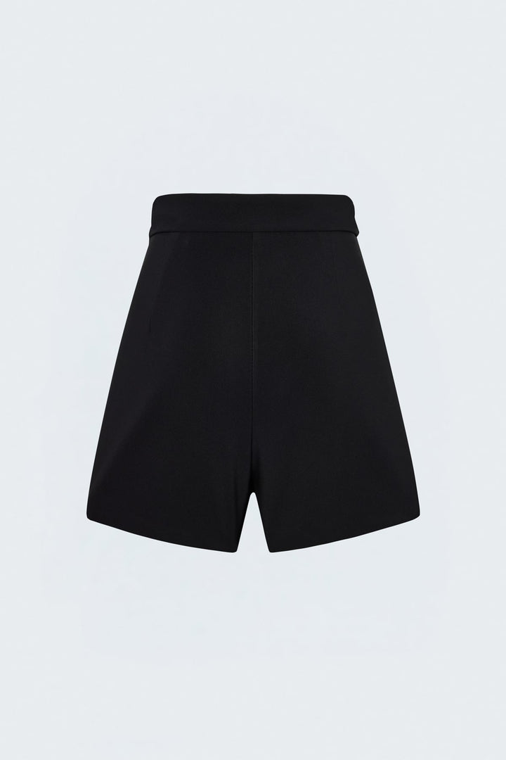 Sateen Jupe Short - Noir