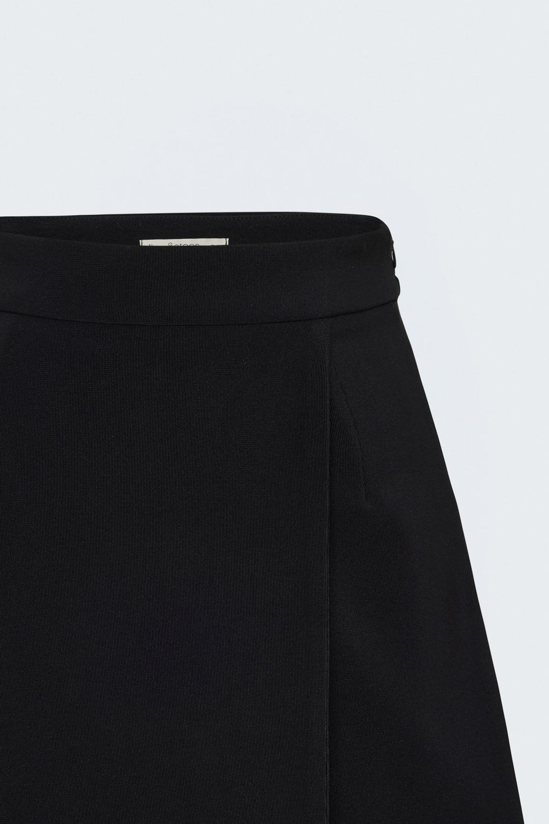 Sateen Jupe Short - Noir