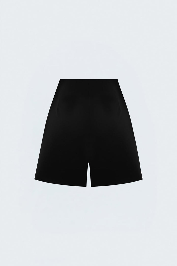 Sateen Jupe short - Noir