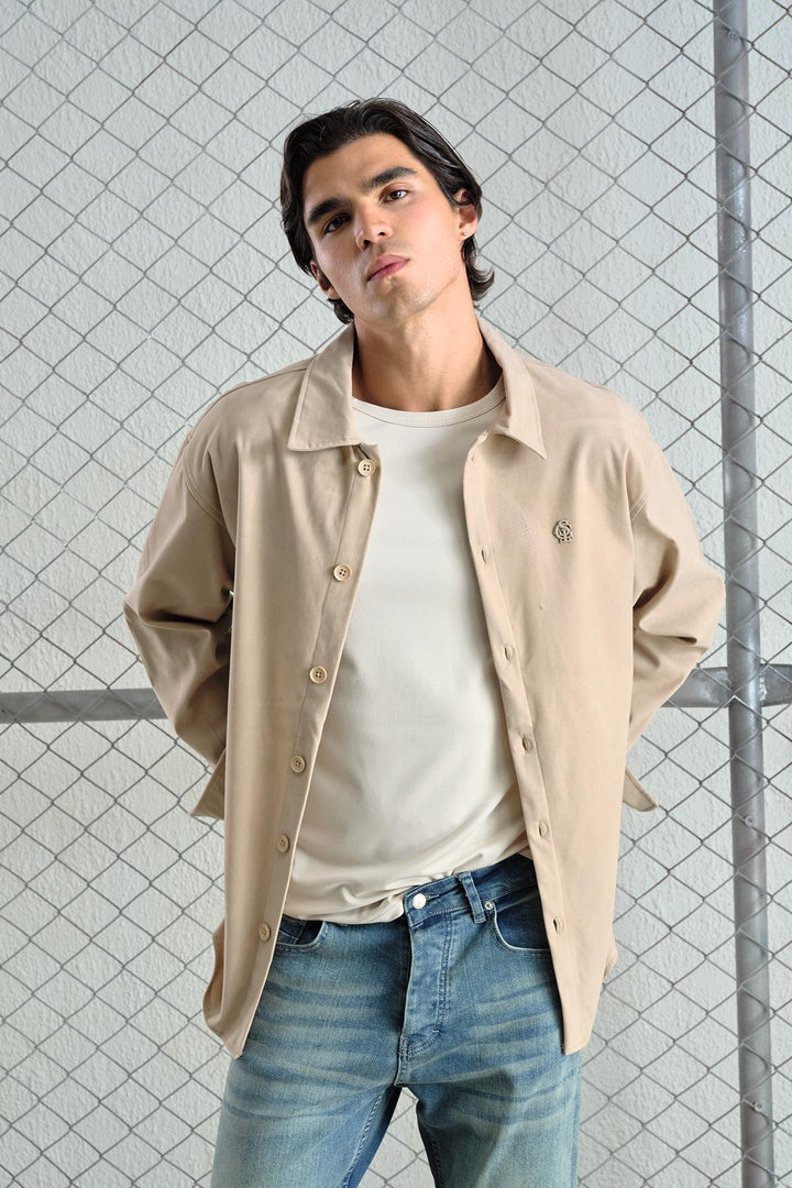 Giesto Chemise en suède beige - Beige