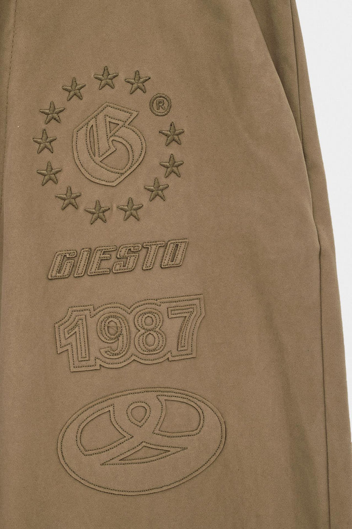 Giesto Pantalon de jogging en suède beige - Beige