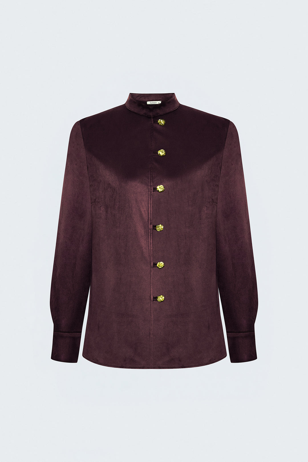 Sateen Chemise en Suède - Bordeaux