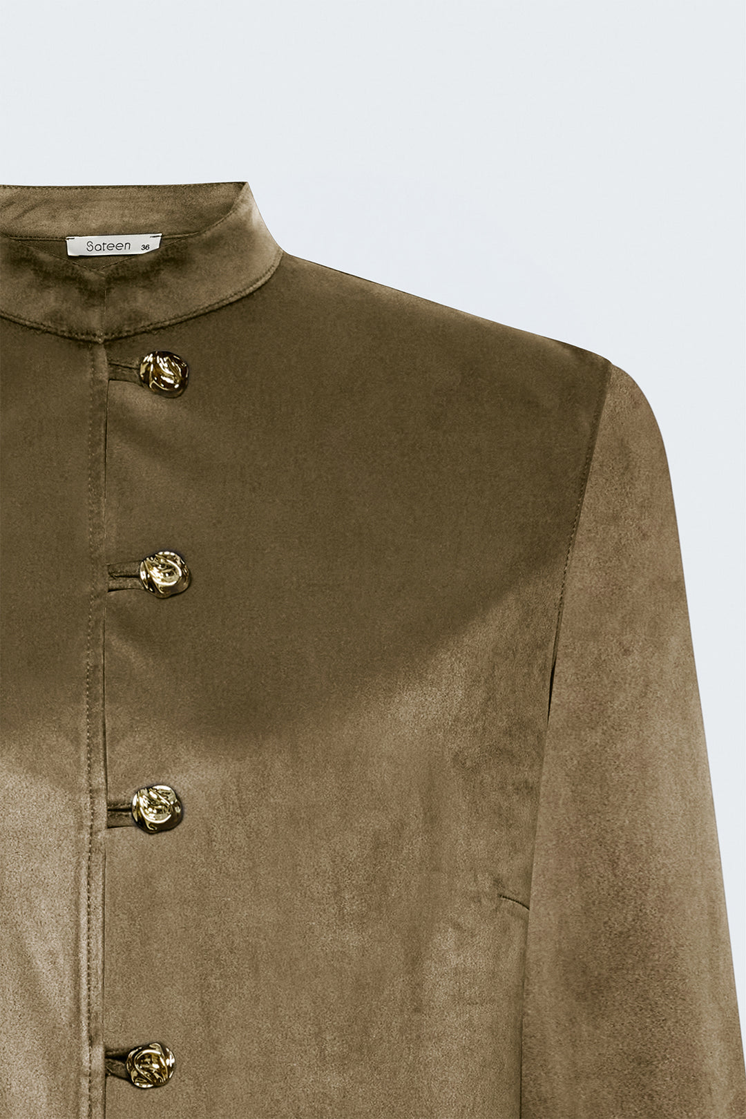 Sateen Chemise en Suède - Camel