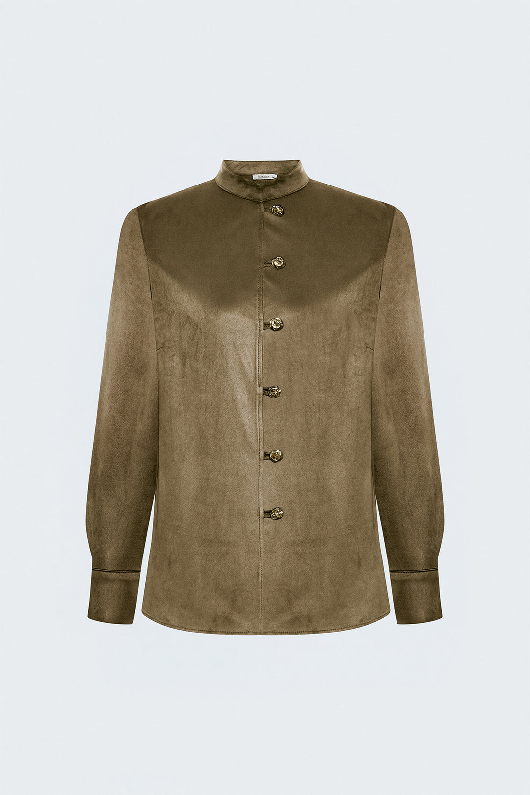 Sateen Chemise en Suède - Camel