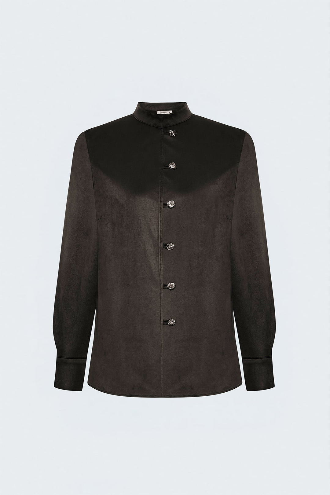 Sateen Chemise en Suède - Marron