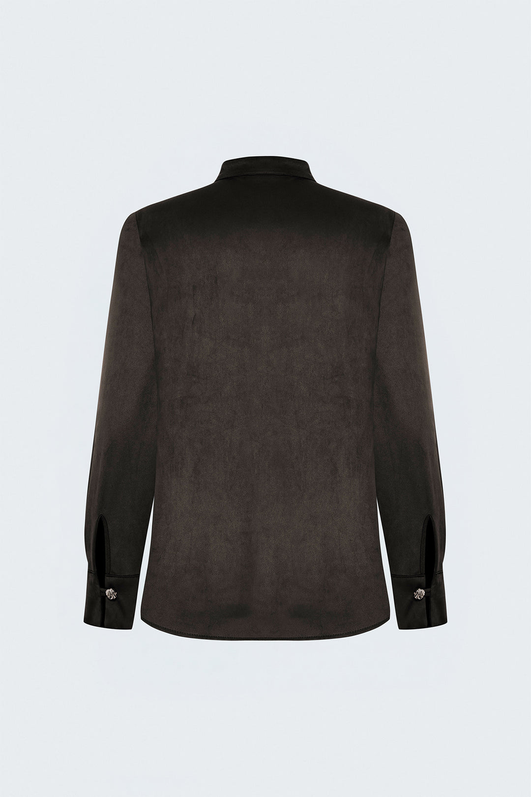 Sateen Chemise en Suède - Marron