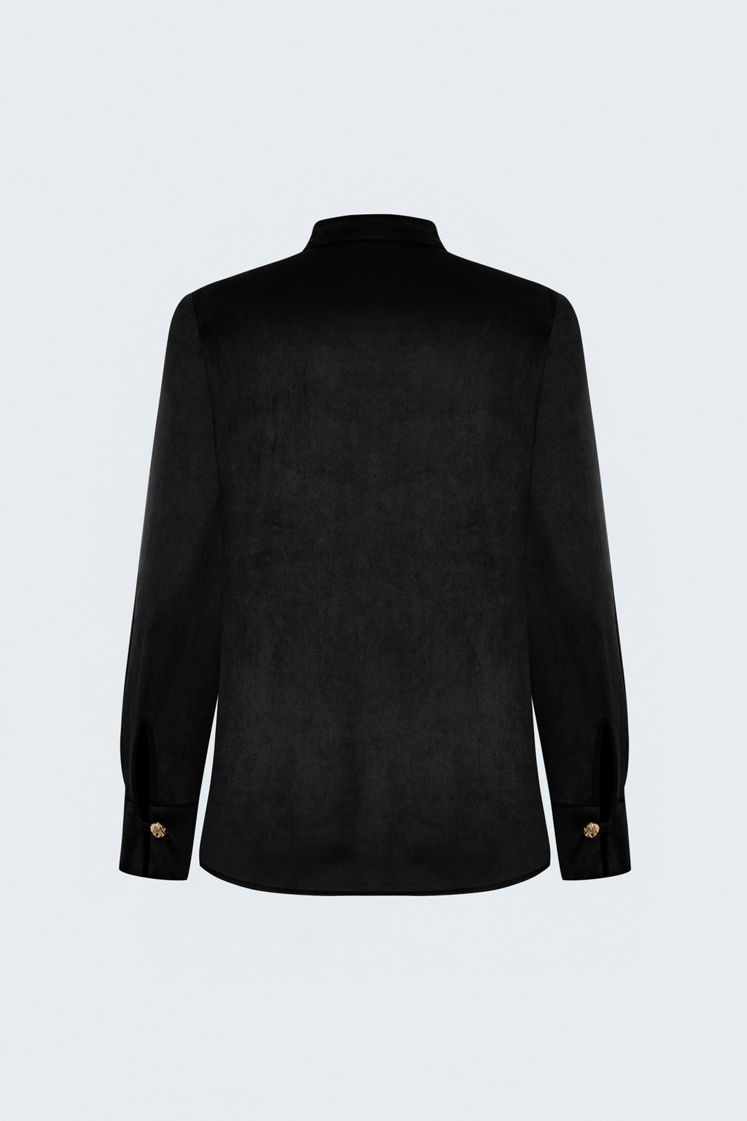 Sateen Chemise en Suède - Noir