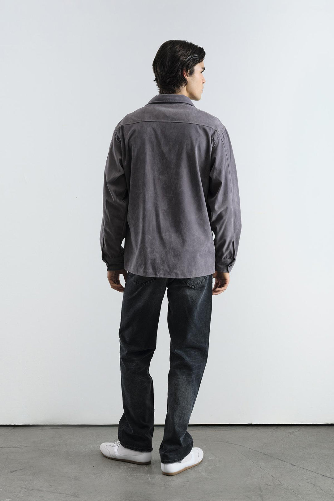 Giesto Chemise en suède gris - Gris