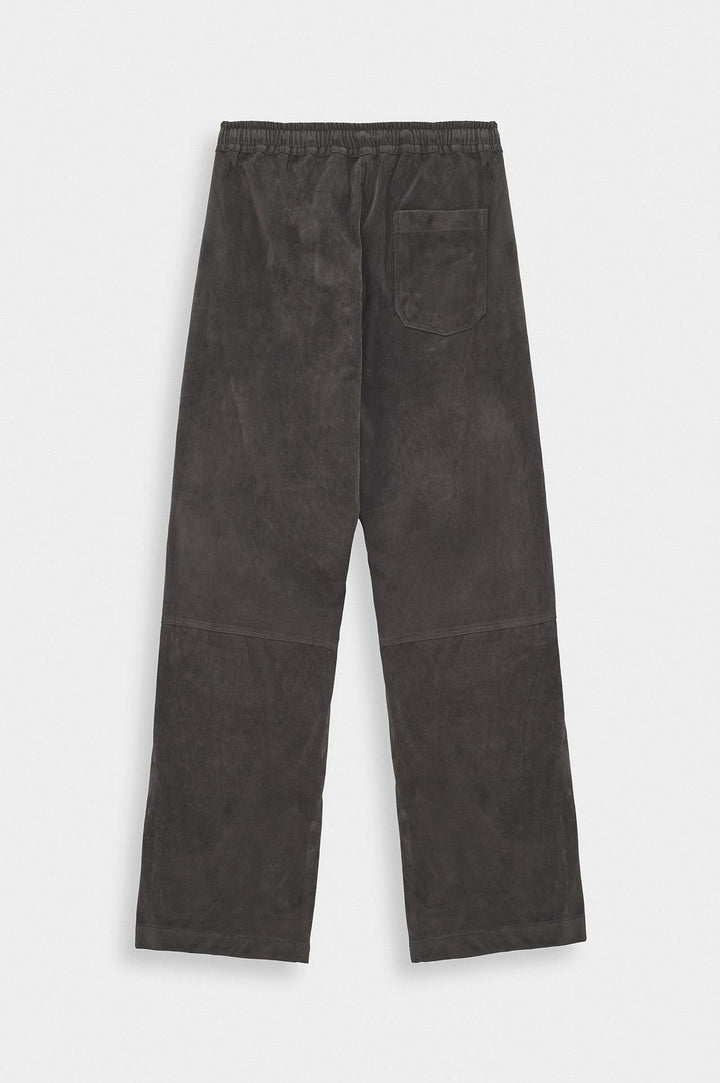 Giesto Pantalon de jogging en suède gris - Gris