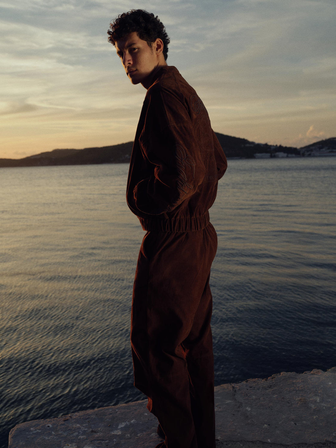 Giesto Veste en suède marron - Marron