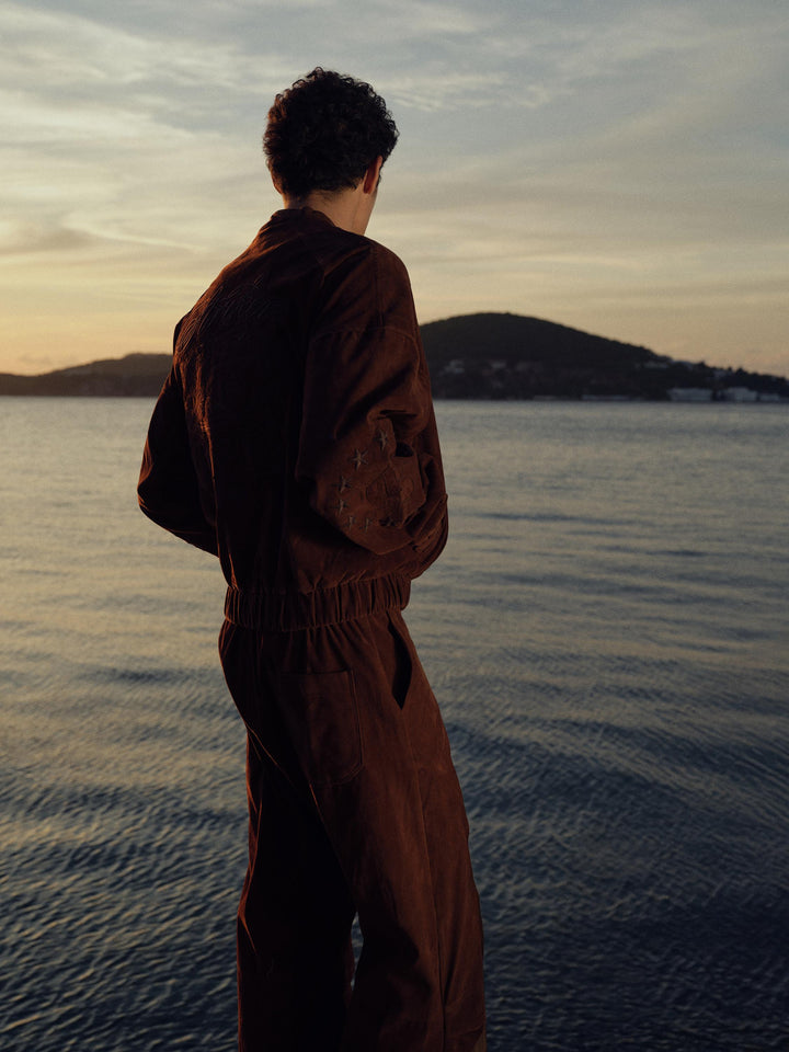 Giesto Veste en suède marron - Marron