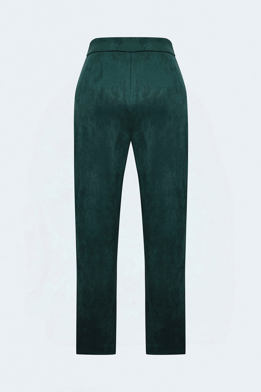 Sateen Pantalon en Suède - Émeraude
