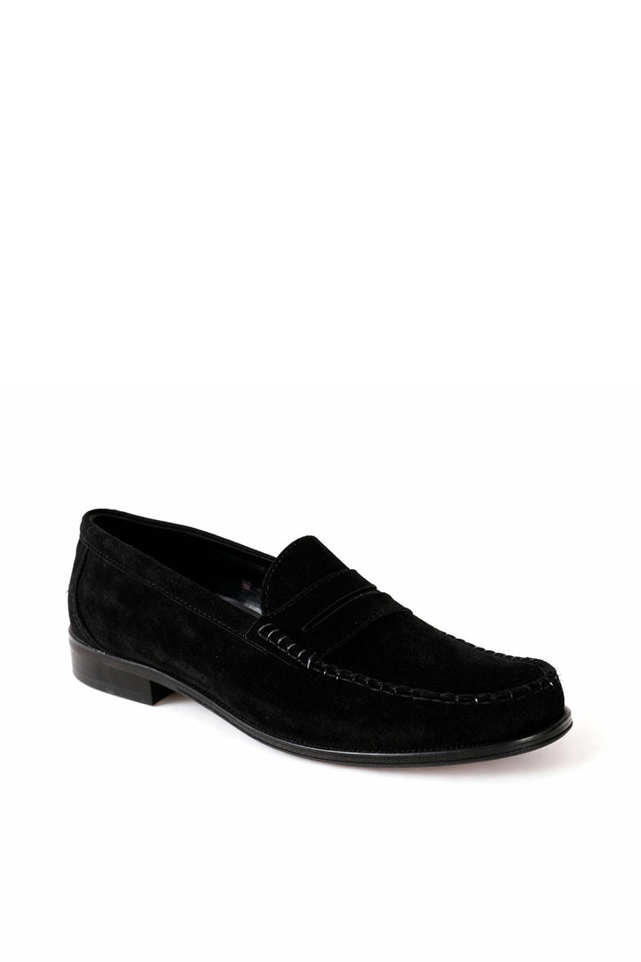 Giesto Loafers en suède noirs - Noir