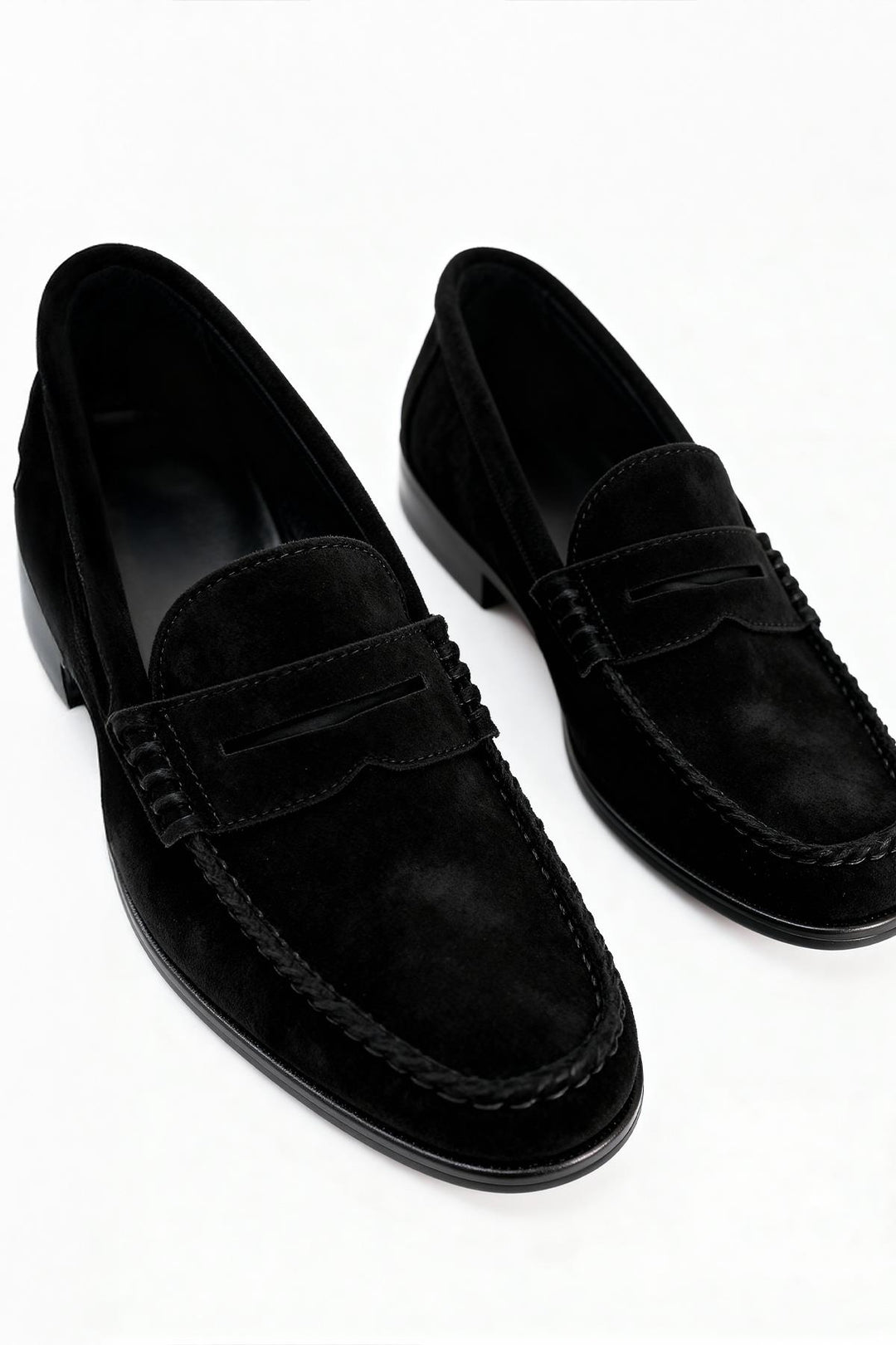 Giesto Loafers en suède noirs - Noir