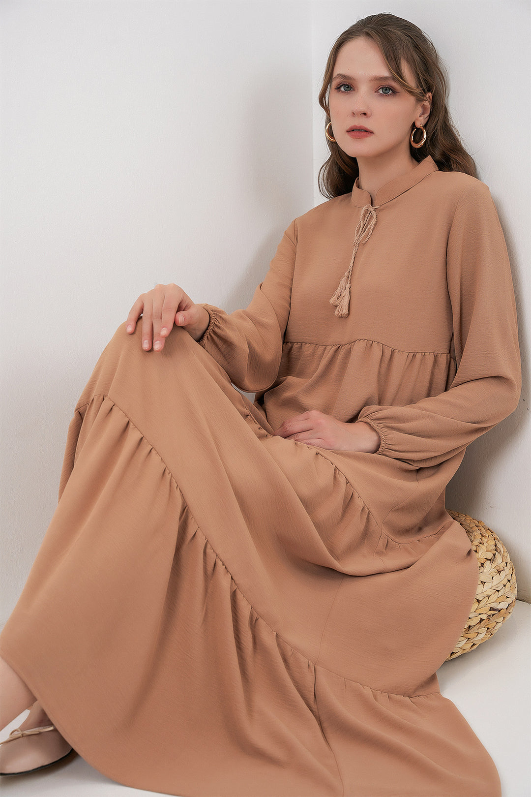 Bigdart T1627 Robe à Lacets - Vison