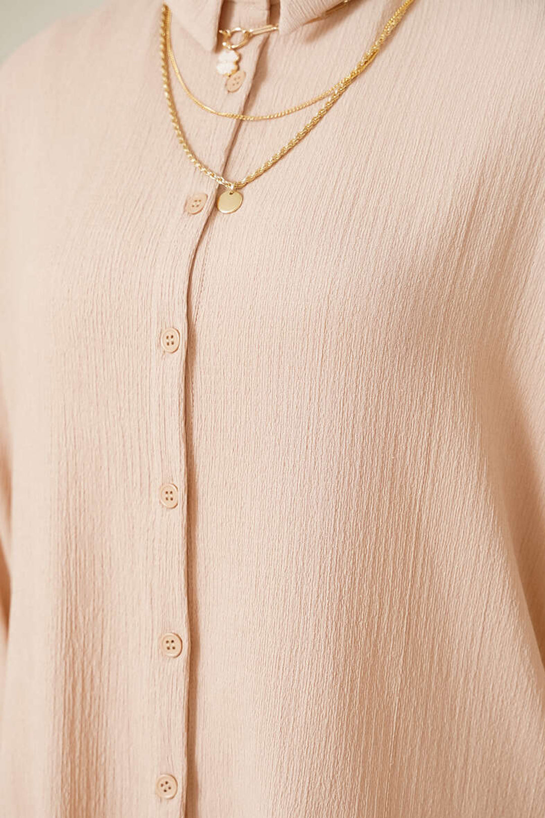 Bigdart Ensemble de hijab tricoté T5858 - Biscuit