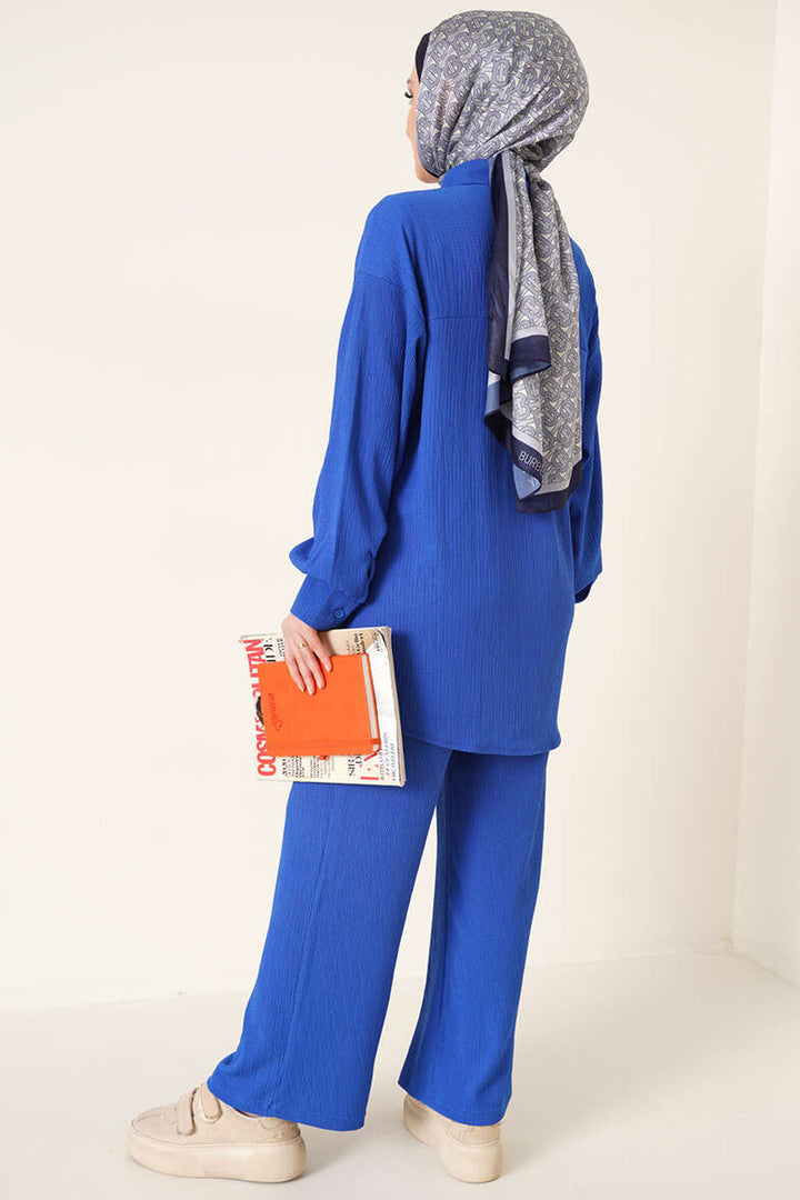 Bigdart T5858 Ensemble en tricot modeste à deux pièces - Bleu roi