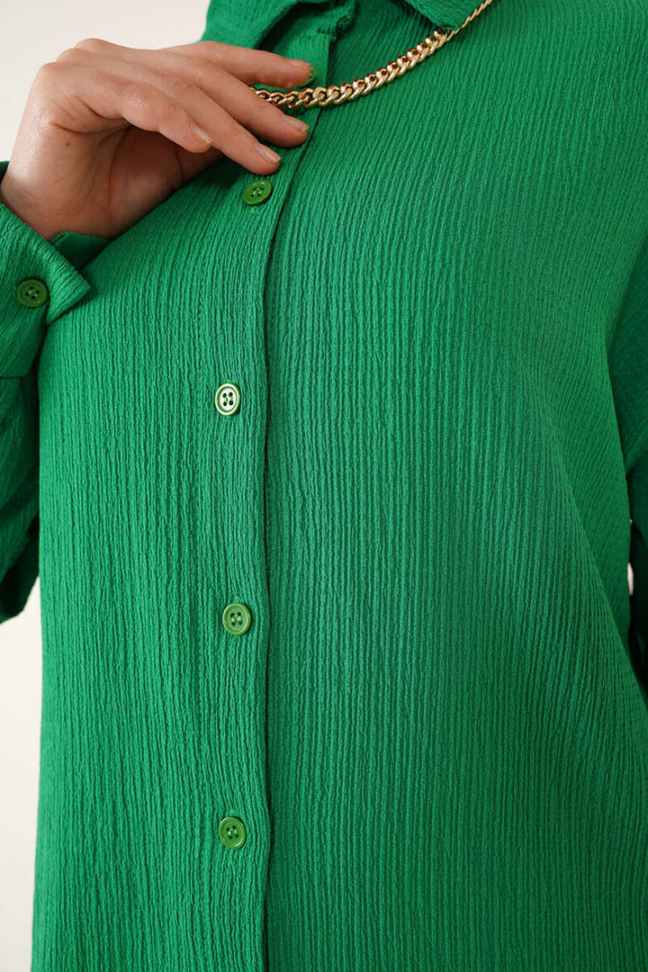 Bigdart T5858 Ensemble en tricot modeste à deux pièces - Vert