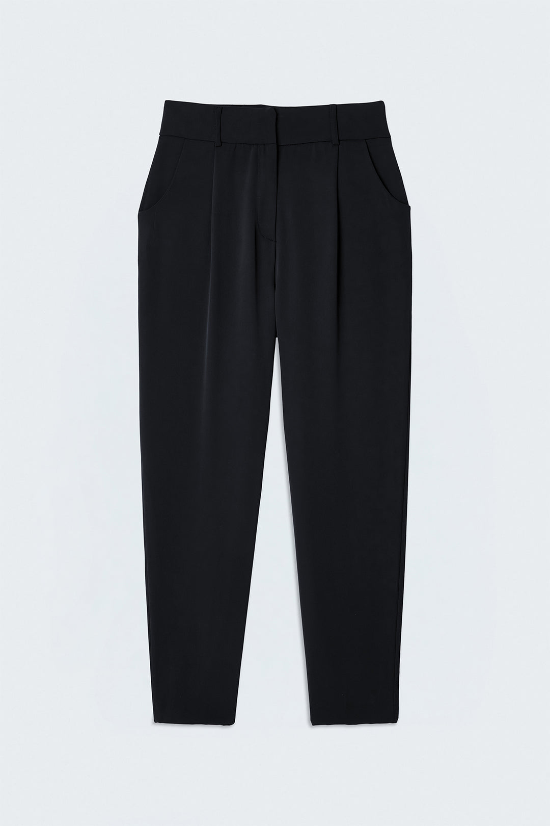 Sateen Talia Pantalon Carotte - Noir