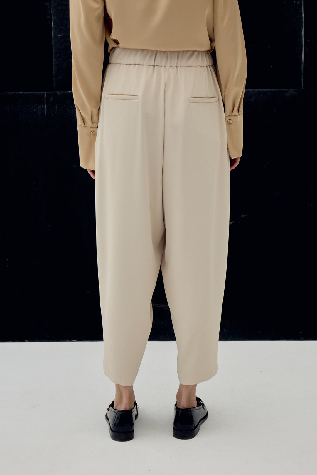 Sateen Pantalon Talia - Beige
