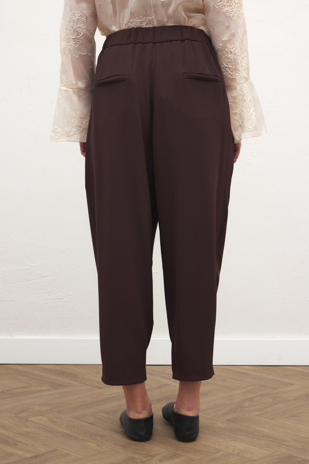 Sateen Pantalon Talia - Marron