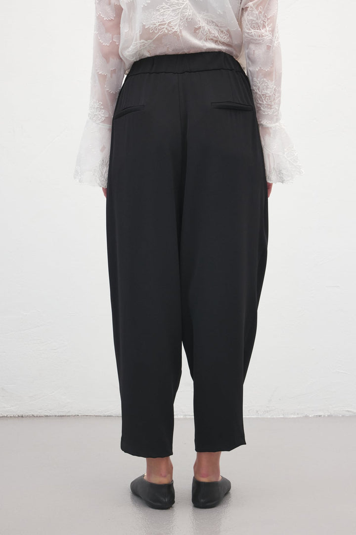 Sateen Pantalon Talia - Noir