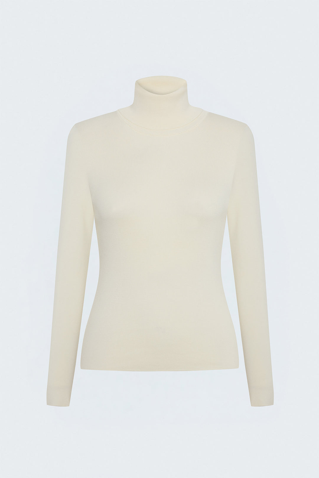 Sateen Pull à col montant - Écru