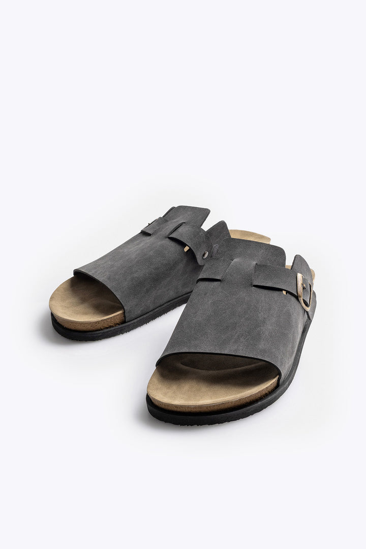 Giesto Sandale Grise à Une Sangle - Gris