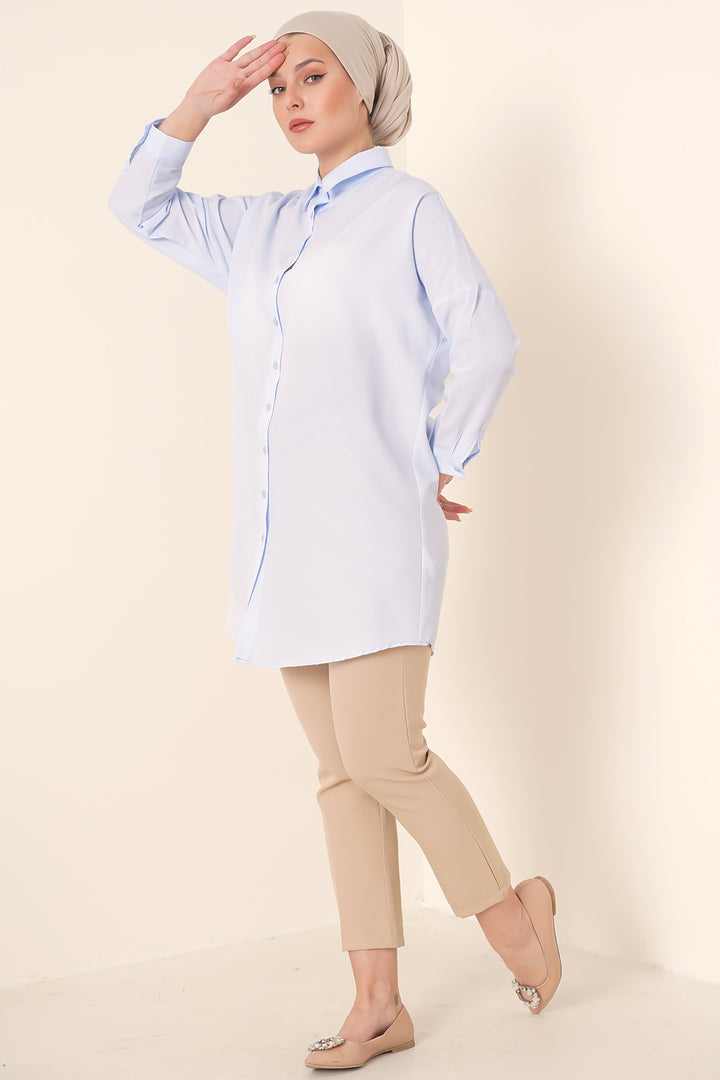 Bigdart 5845 Tunique de Mariage - Bleu clair