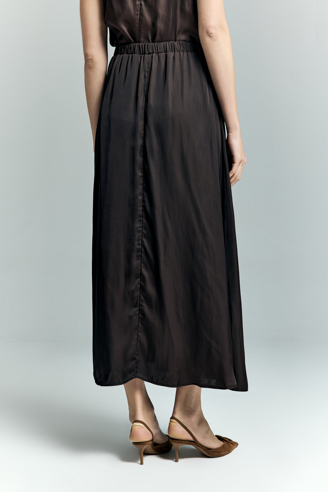 Sateen Jupe Tosca - Marron