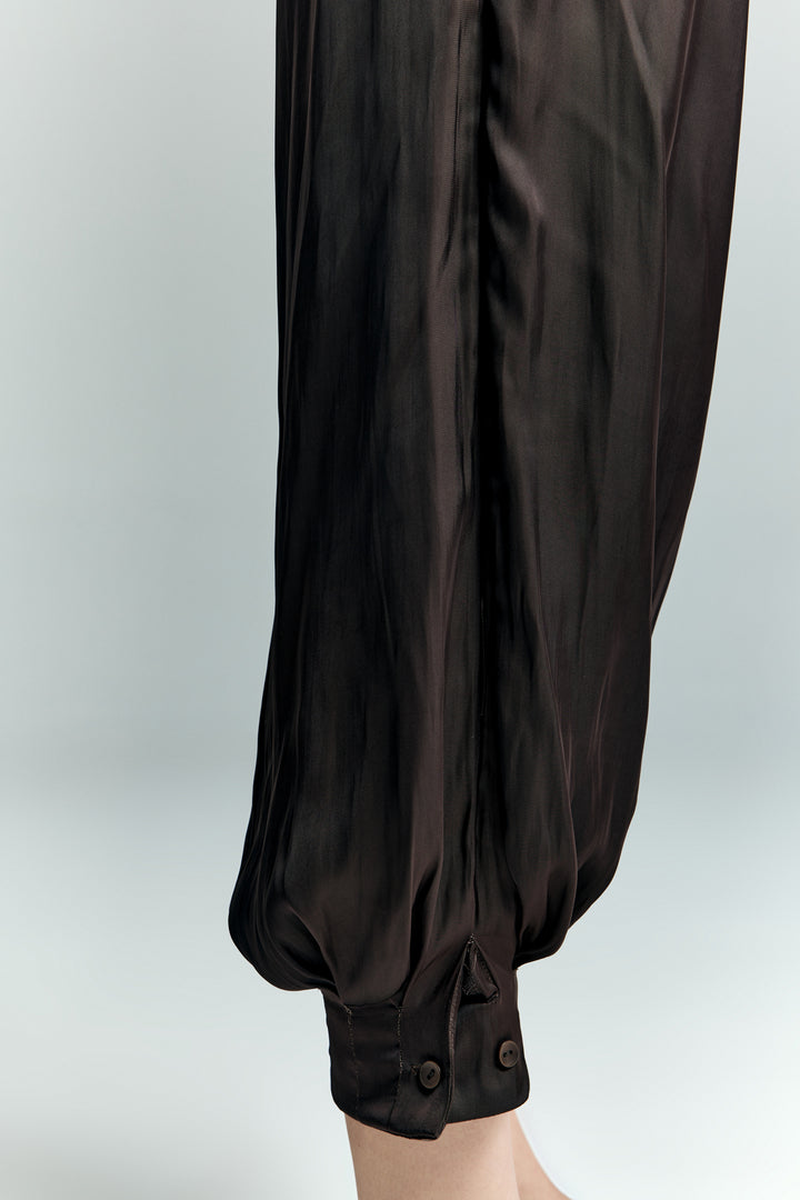 Sateen Pantalon Tosca - Marron