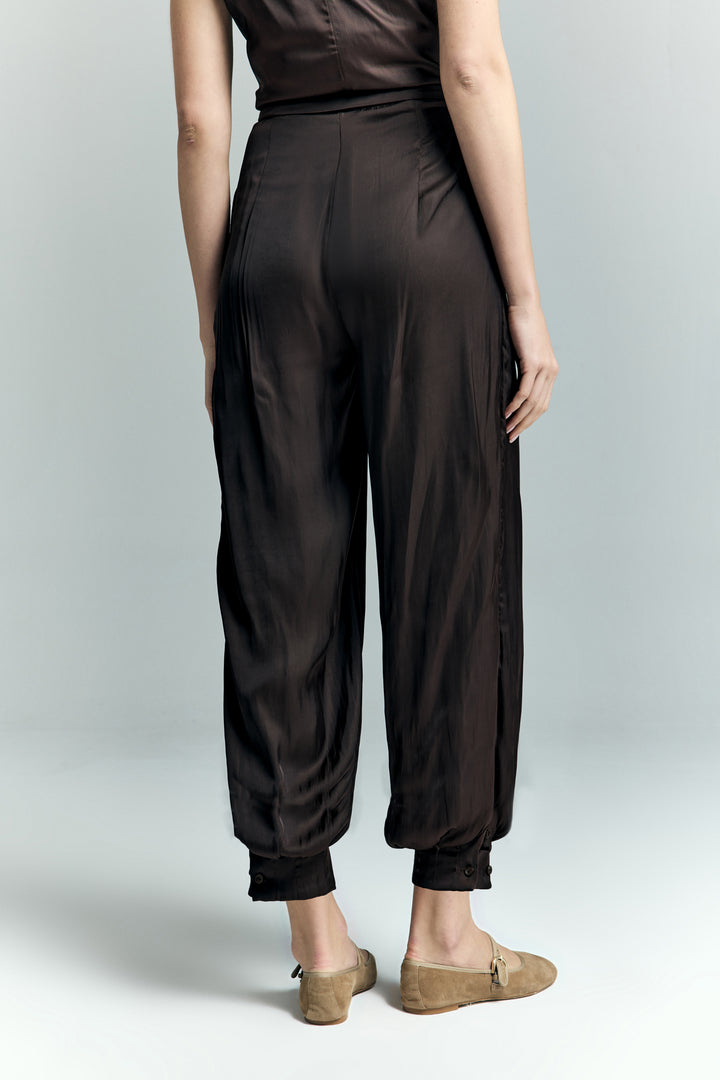 Sateen Pantalon Tosca - Marron