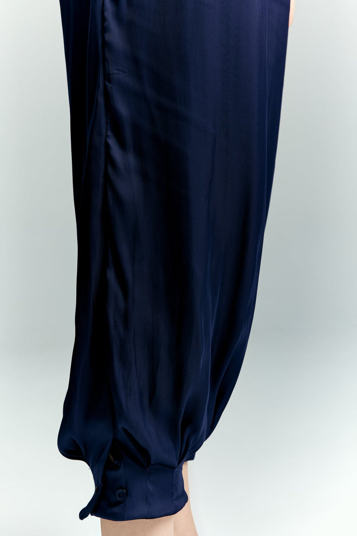 Sateen Pantalon Tosca - Bleu marine