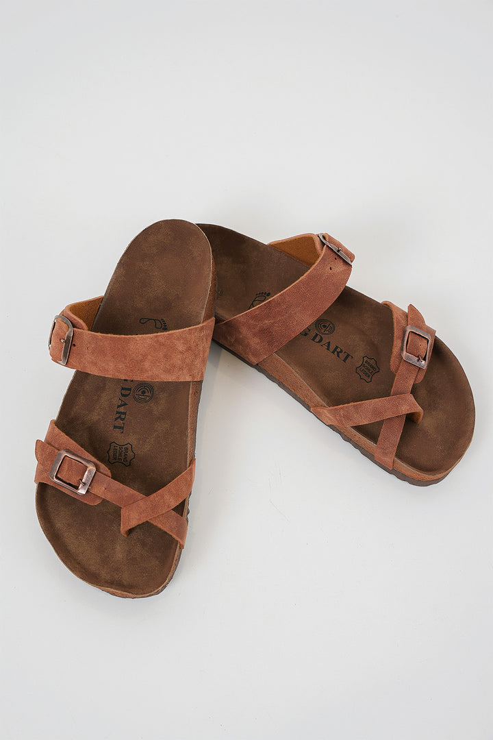 Bigdart Unisex Sandale Orthopédique 010181 - Tabac