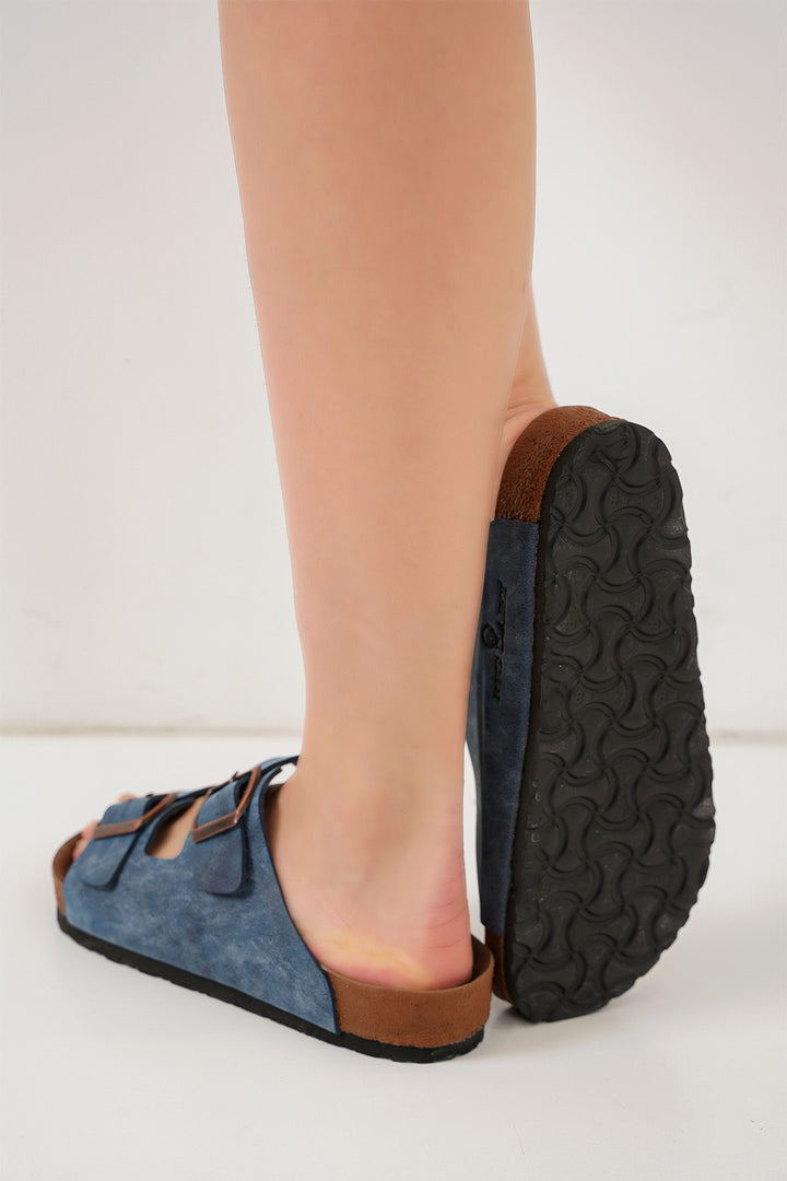 Bigdart Unisex Ortopedik Terlik 010182 - Bleu marine
