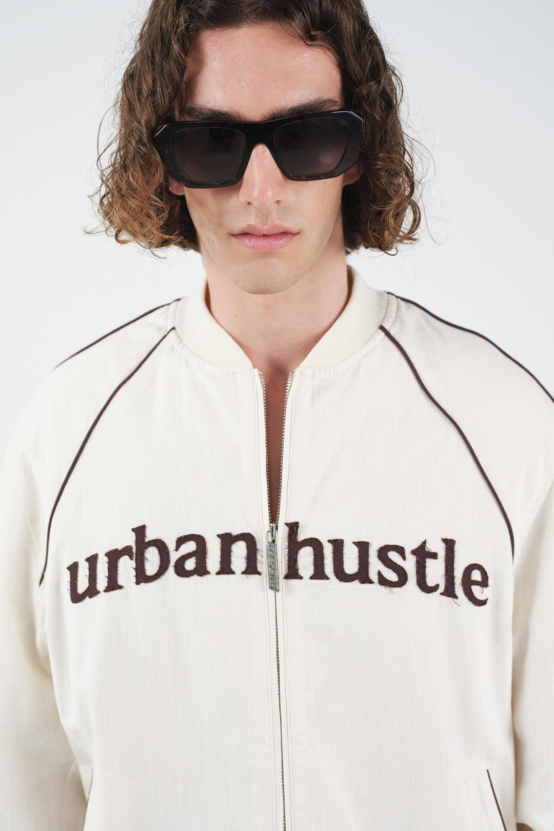 Giesto Veste en lin beige Urban Hustle - Beige